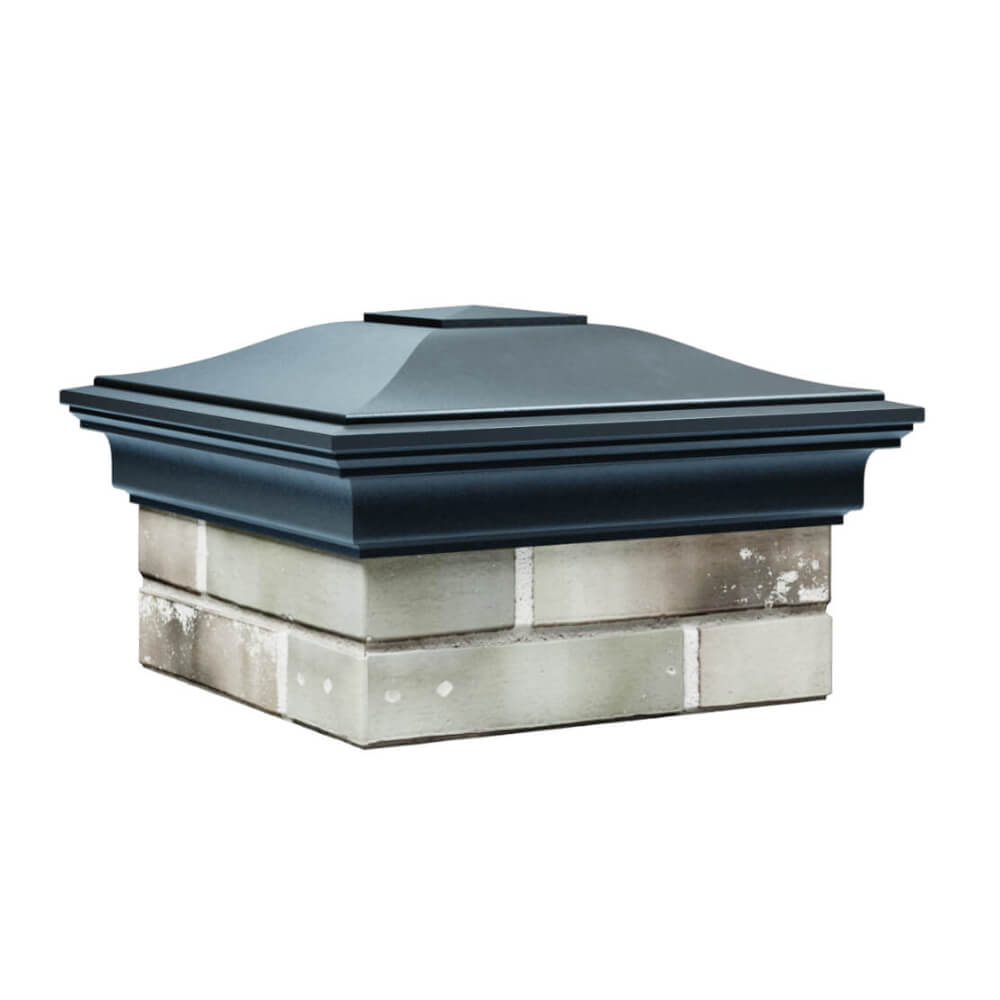 Колпак Zking Монблан Серый на столб 1.5х1.5 еврокирпича 0.7НФ (355х355мм) в Сочи фото