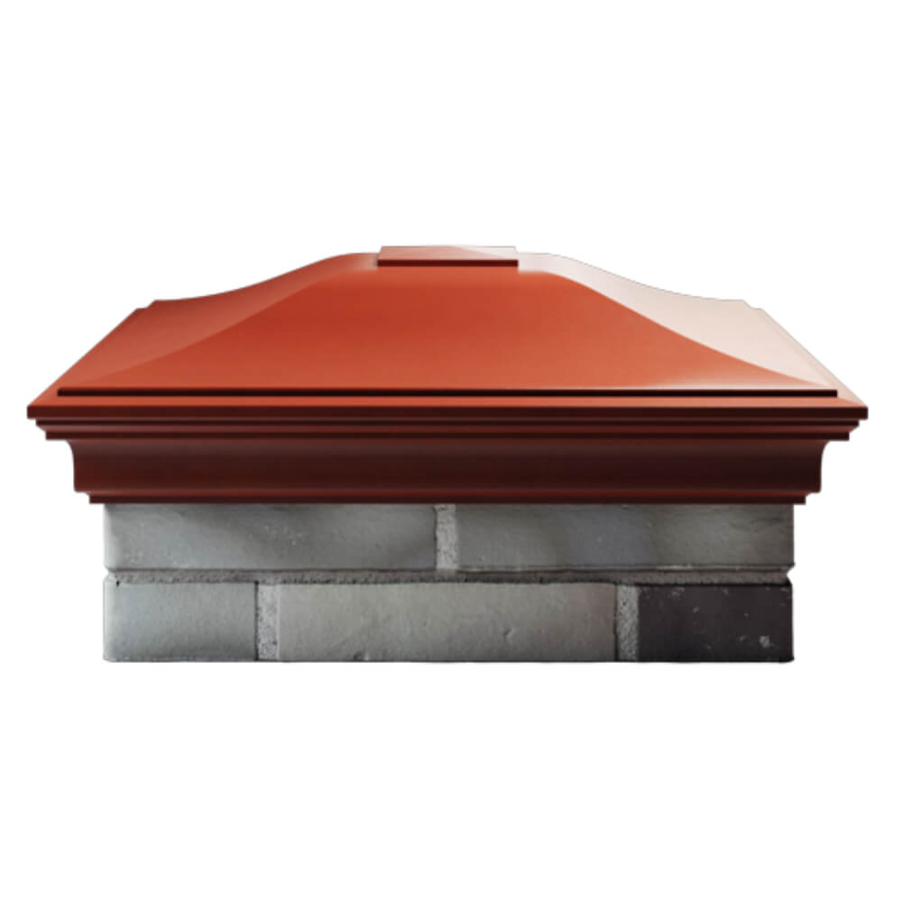 Колпак Zking Монблан Красный на столб 2х2 кирпича (515х515мм) в Сочи фото