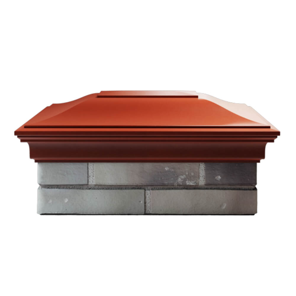 Колпак Zking Монблан Красный на столб 2х1.5 кирпича (515х385мм) в Сочи фото