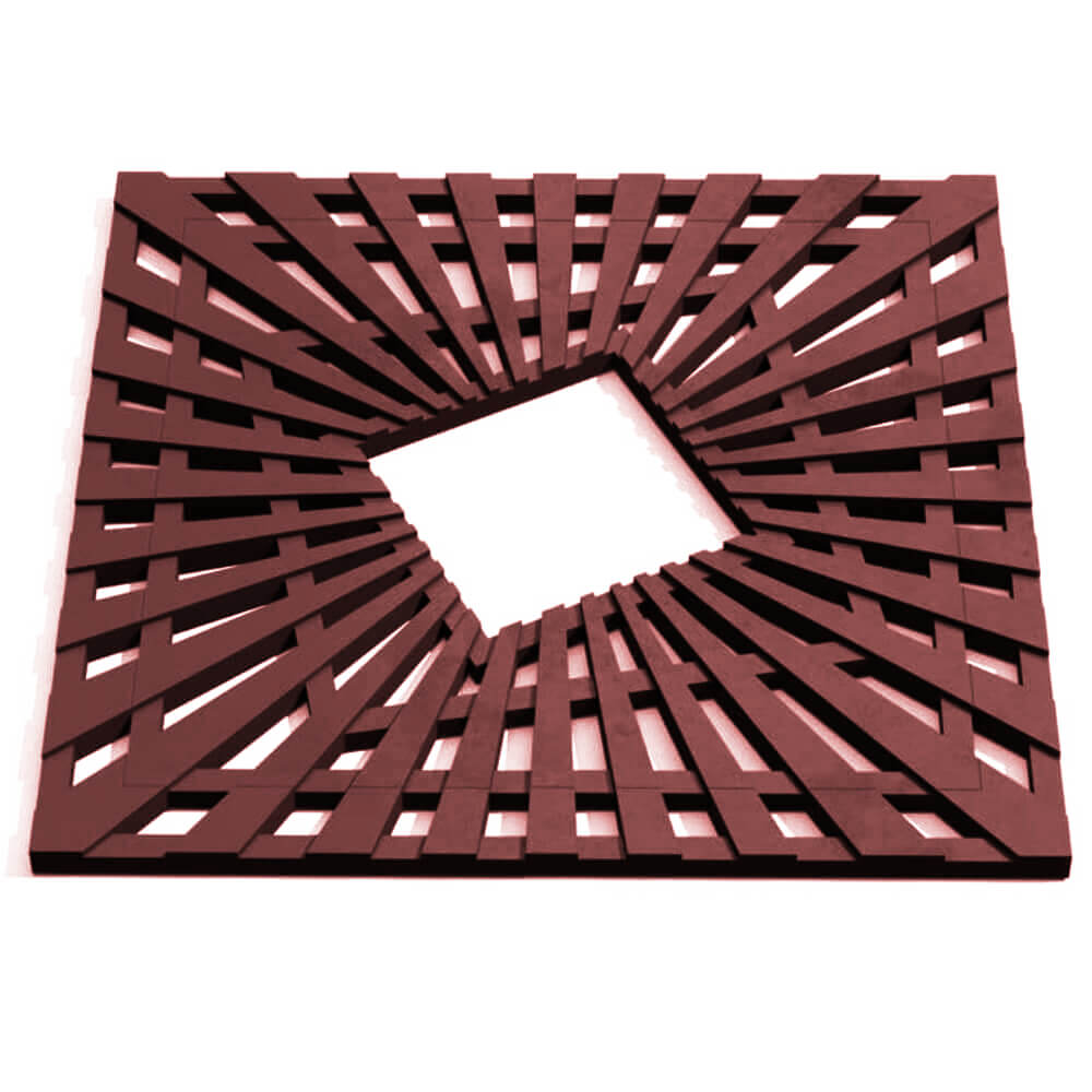 Приствольная решетка для дерева ZKING ATMOSPHERE 1.2х1.2м Коричневая Сочи фото