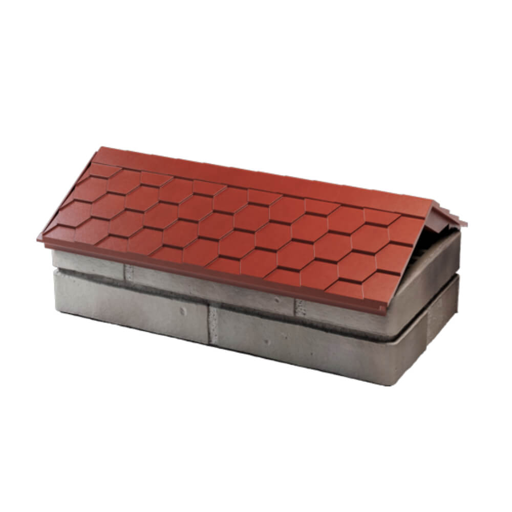 Парапет Zking Эверест Красный с посадкой на 1 кирпич (200/225/255мм) в Сочи фото