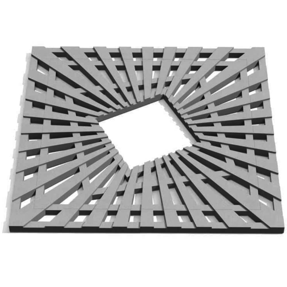 Приствольная решетка для дерева ZKING ATMOSPHERE 1.2х1.2м Серая Сочи фото