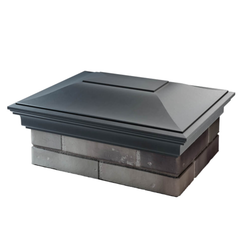 Колпак Zking Монблан Серый на столб 2х1.5 кирпича (515х385мм) в Сочи фото