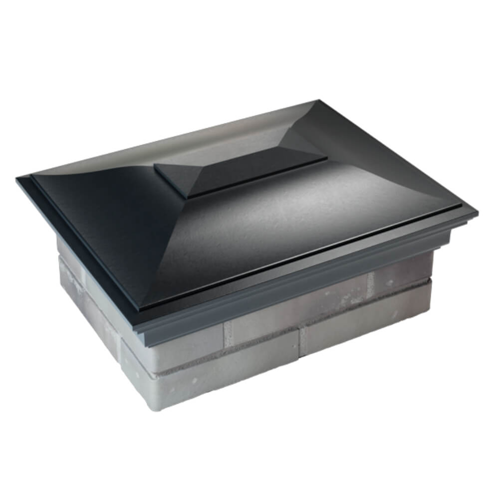 Колпак Zking Монблан Черный на столб 2х1.5 кирпича (515х385мм) Сочи фото