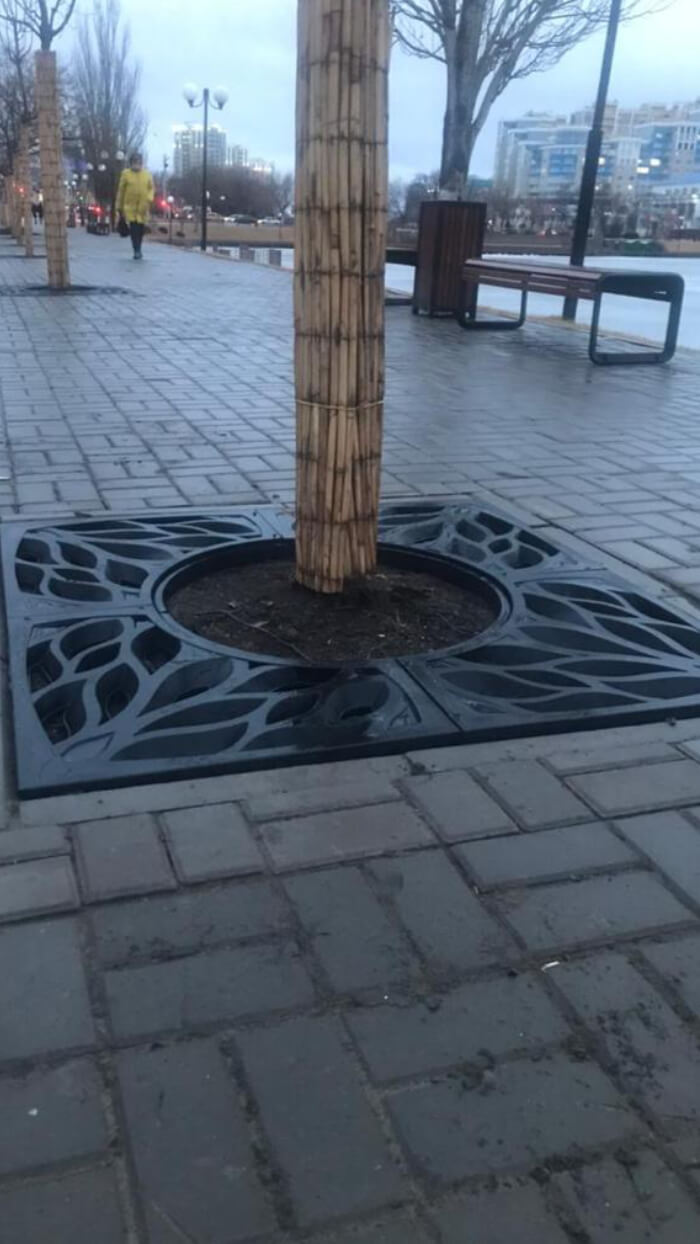 Приствольная решетка для дерева ZKING CRUST 1.2х1.2м Черная в Сочи фото