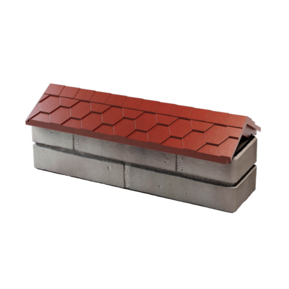 Парапет Zking Эверест Красный с посадкой на 0.5 кирпича (130мм) в Сочи фото