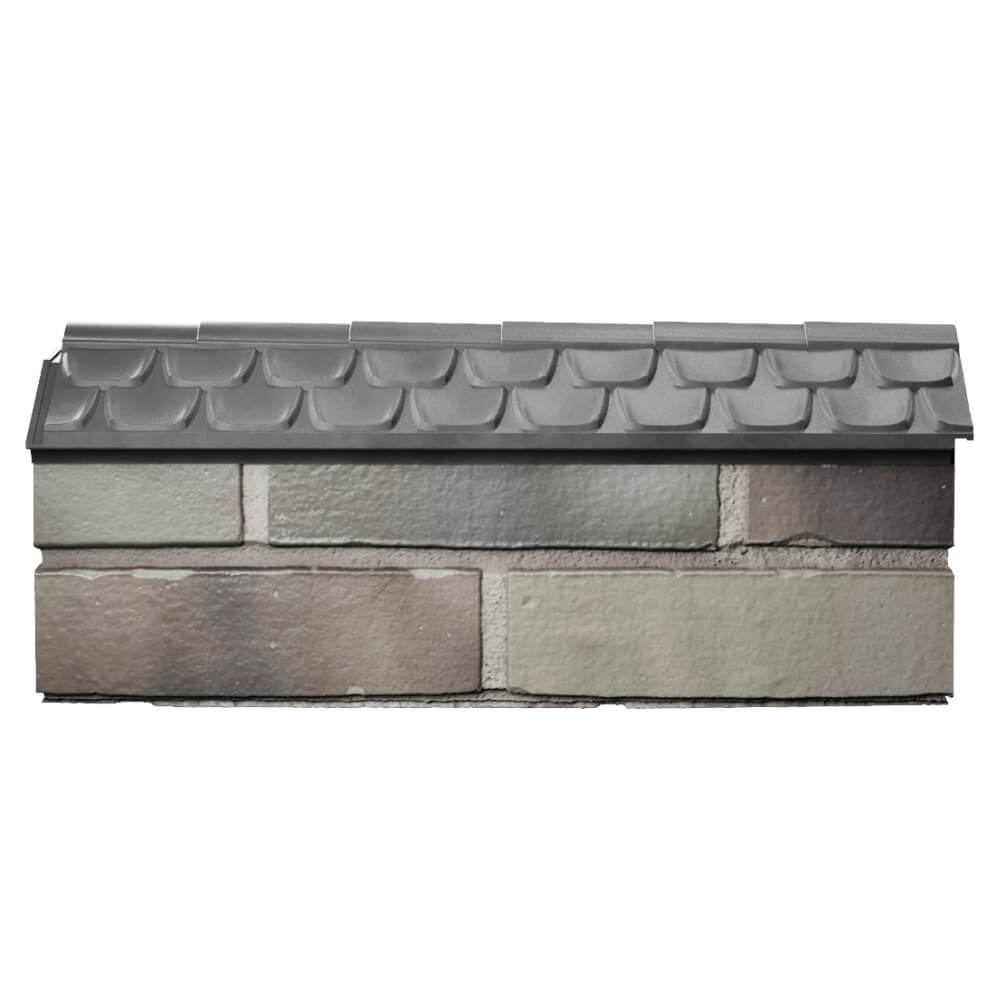 Парапет Zking Эльбрус Серый с посадкой на 0.5 кирпича (130мм) в Сочи фото