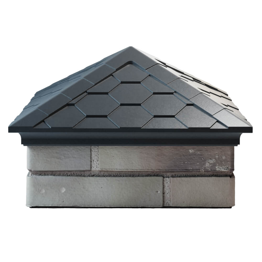 Колпак Zking Эверест Серый на столб 1.5х1.5 кирпича (390х390мм) Сочи фото