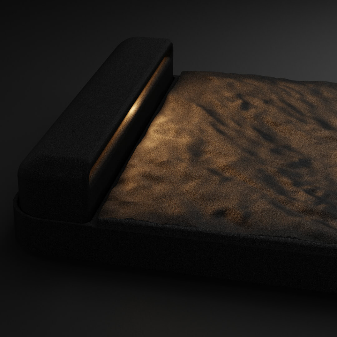 LED Светильник для шаговой плиты STONE Черный Сланец 330х75х98мм Сочи фото