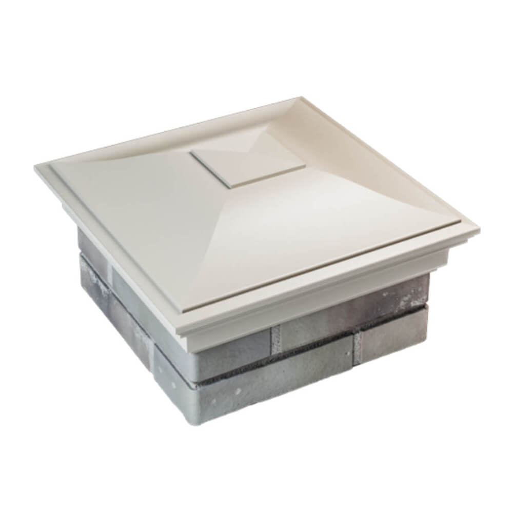 Колпак Zking Монблан Бежевый на столб 1.5х1.5 еврокирпича 0.7НФ (355х355мм) в Сочи фото