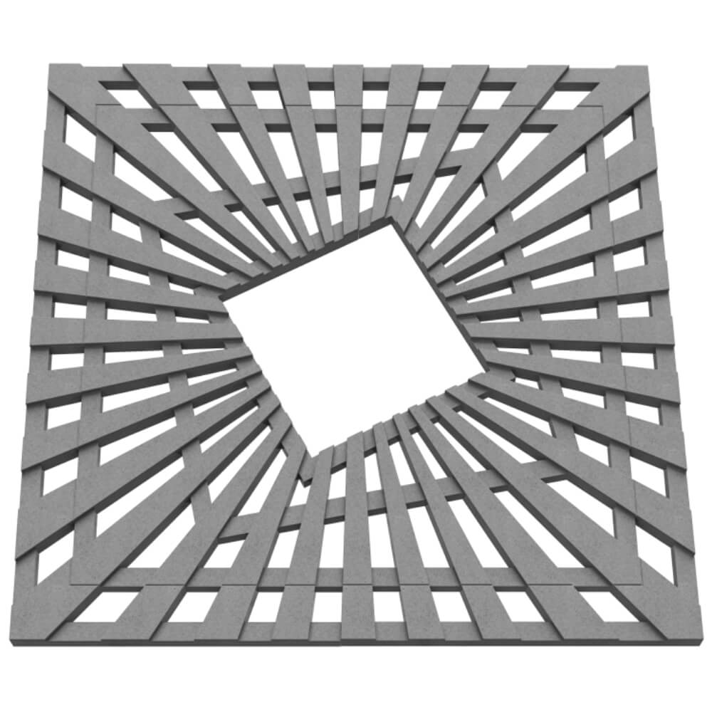 Приствольная решетка для дерева ZKING ATMOSPHERE 1.2х1.2м Серая в Сочи фото