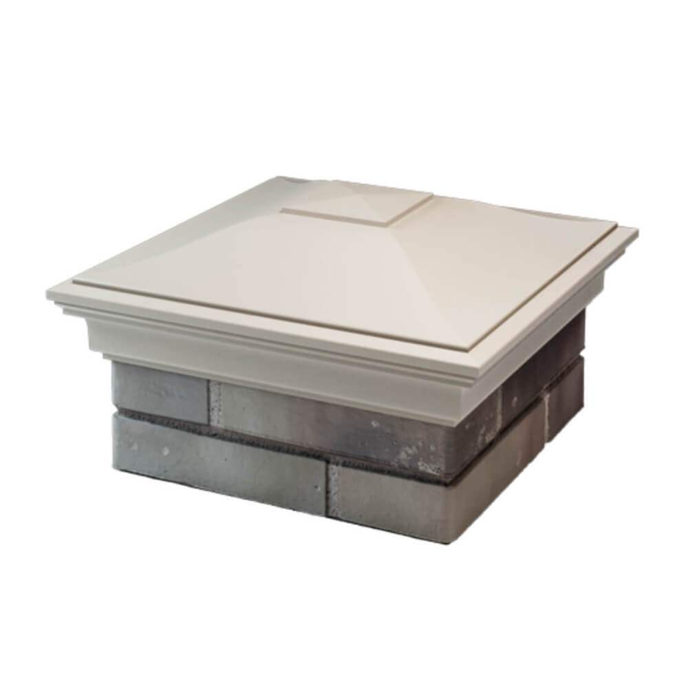 Колпак Zking Монблан Бежевый на столб 1.5х1.5 еврокирпича 0.7НФ (355х355мм) в Сочи фото