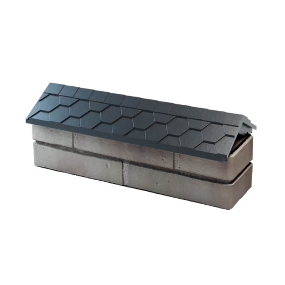 Парапет Zking Эверест Серый с посадкой на 0.5 кирпича (130мм) в Сочи фото