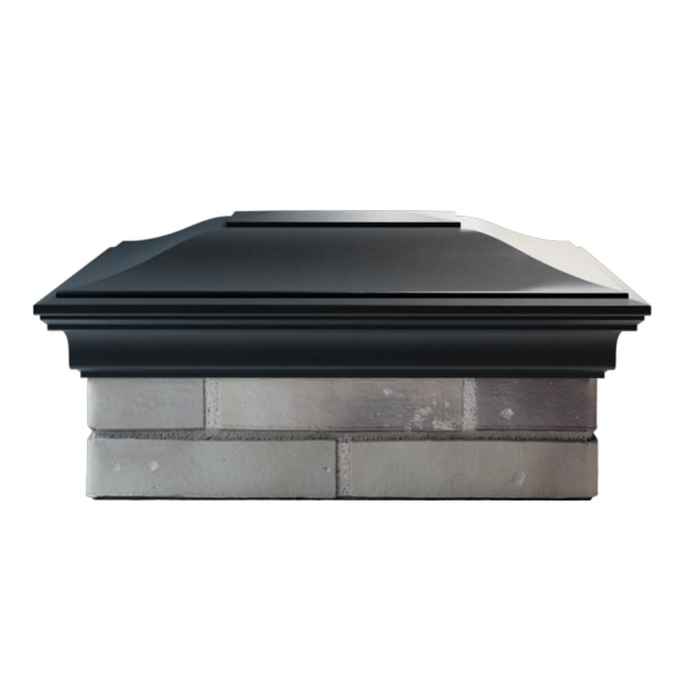 Колпак Zking Монблан Черный на столб 2х1.5 кирпича (515х385мм) в Сочи фото