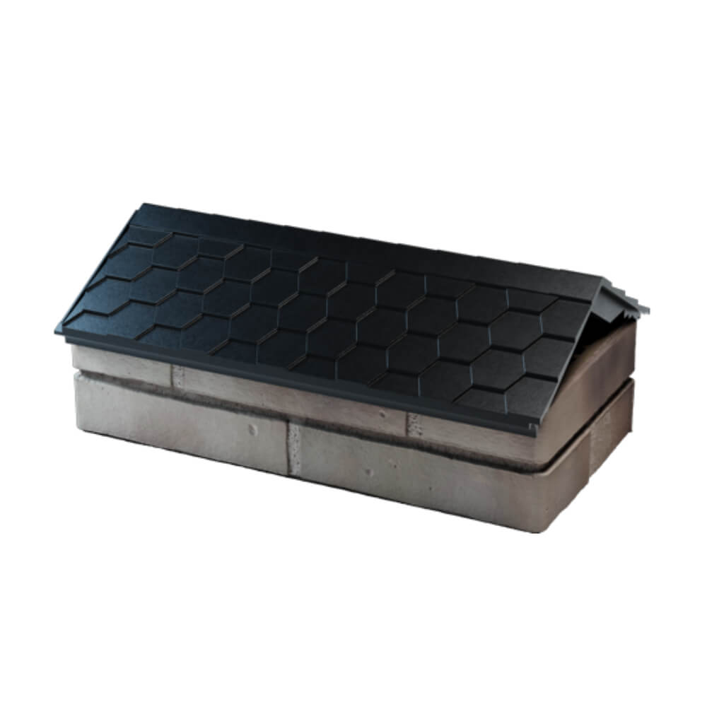 Парапет Zking Эверест Черный с посадкой на 1 кирпич (200/225/255мм) в Сочи фото