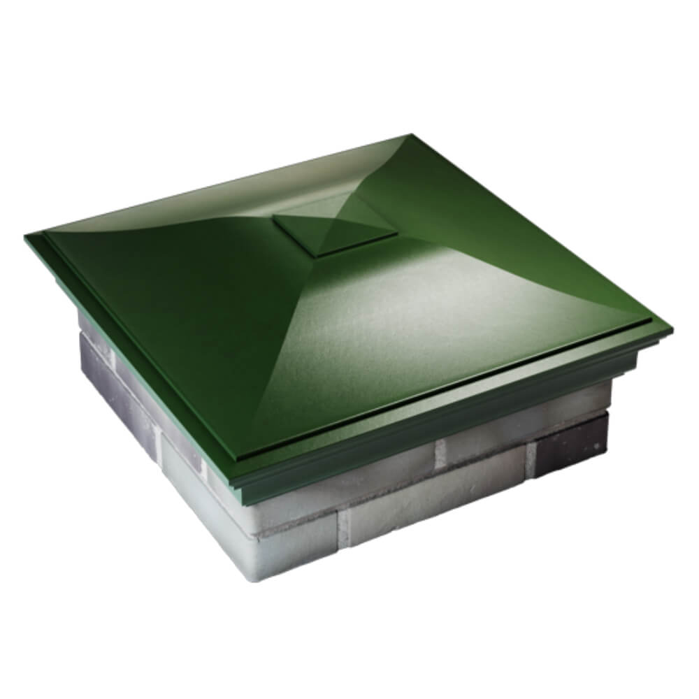 Колпак Zking Монблан Зеленый на столб 2х2 кирпича (515х515мм) Сочи фото