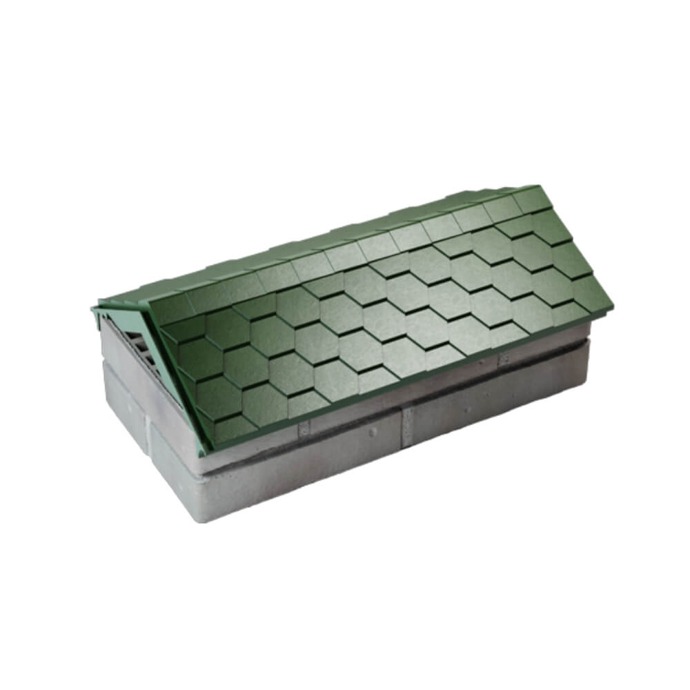 Парапет Zking Эверест Зеленый с посадкой на 1 кирпич (200/225/255мм) в Сочи фото