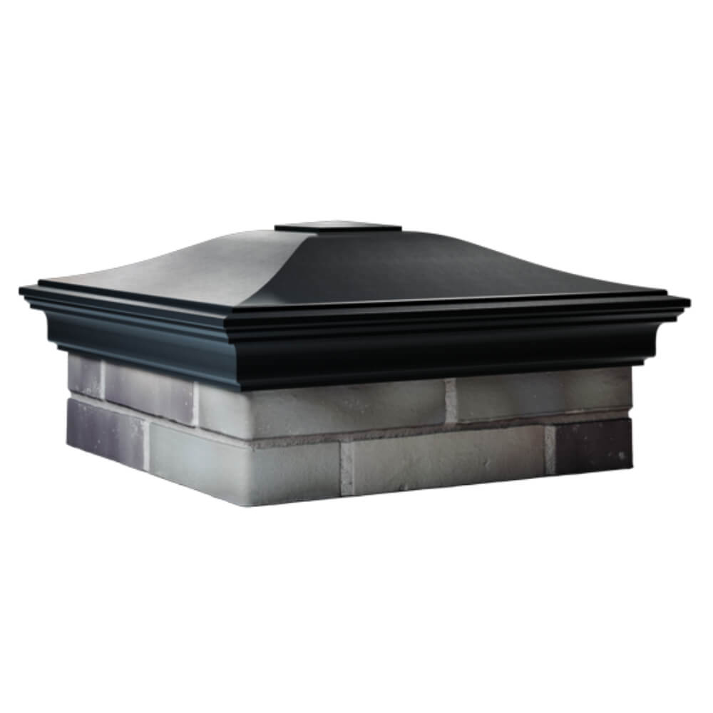 Колпак Zking Монблан Черный на столб 2х2 кирпича (515х515мм) в Сочи фото