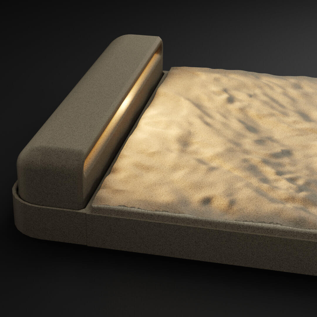 LED Светильник для шаговой плиты STONE Светлая Галька 330х75х98мм Сочи фото