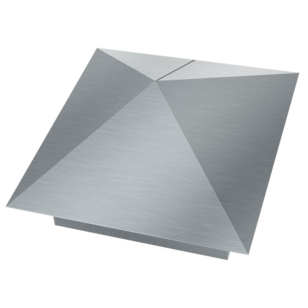 Колпак металлический 380х380мм оцинкованный заборный Сочи фото