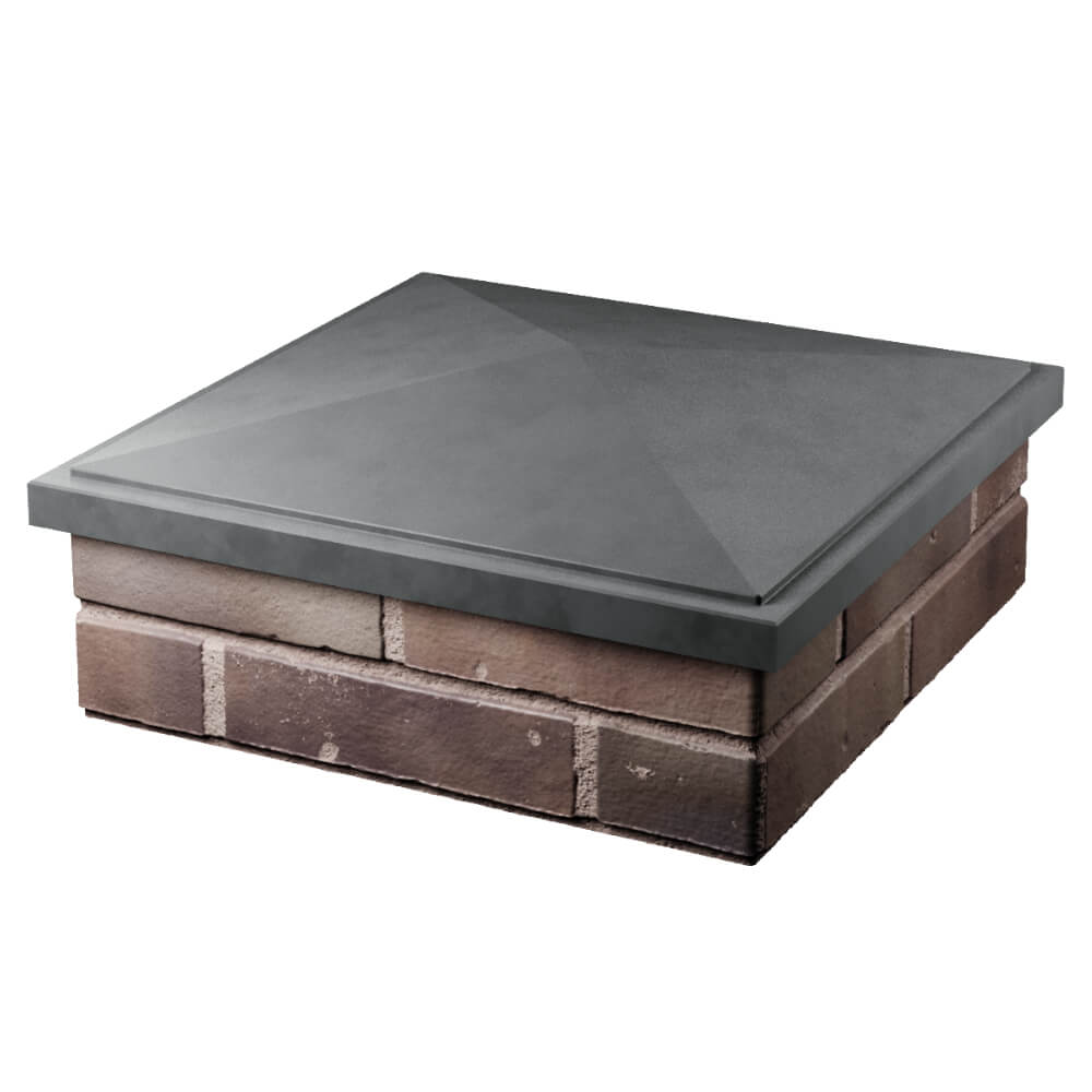 Колпак Zking БонаМоно Серый на столб 2х2 кирпича (515х515, 530х530мм) в Сочи фото