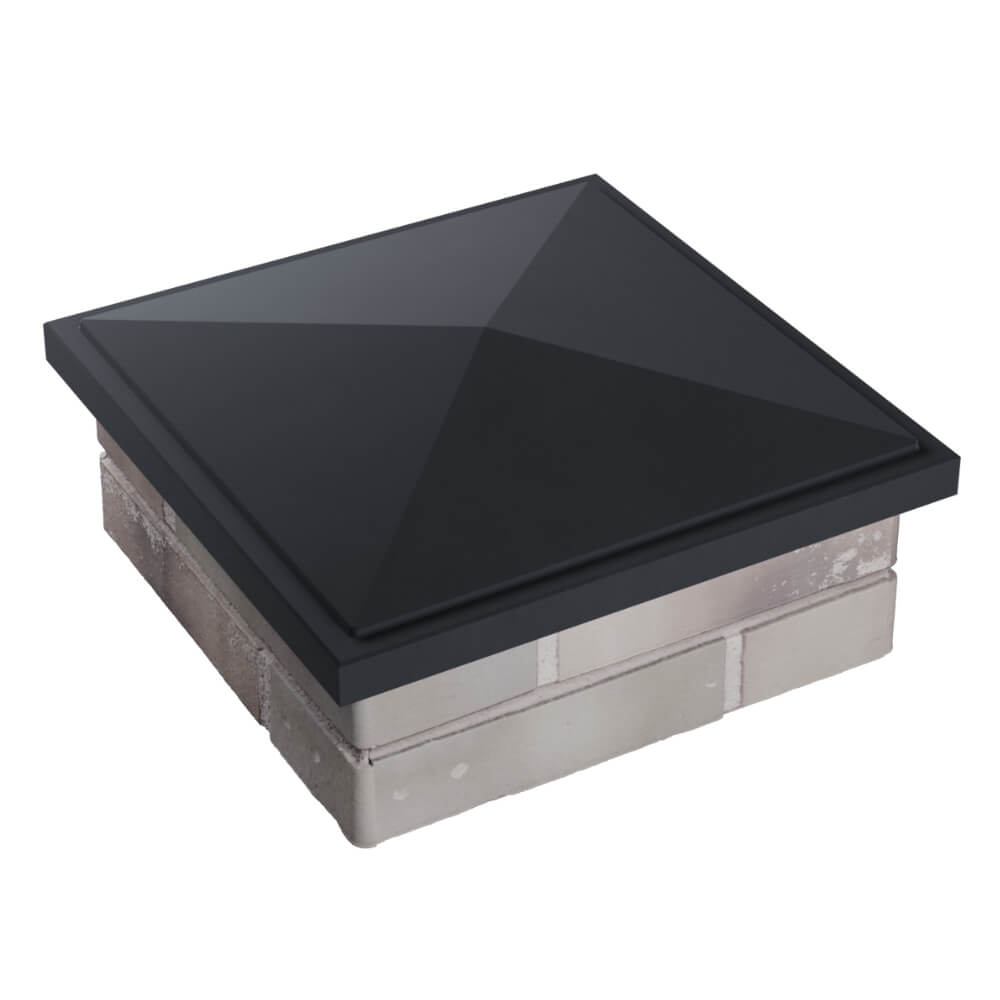 Колпак Zking БонаМоно Серый на столб 1.5х1.5 кирпича (385х385, 400х400мм) в Сочи фото