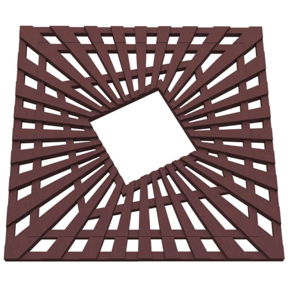 Приствольная решетка для дерева ZKING ATMOSPHERE 1.2х1.2м Коричневая в Сочи фото