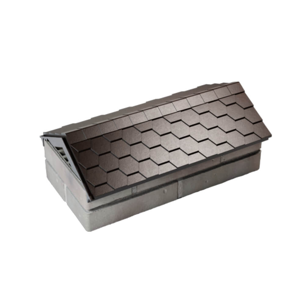 Парапет Zking Эверест Коричневый с посадкой на 1 кирпич (200/225/255мм) в Сочи фото