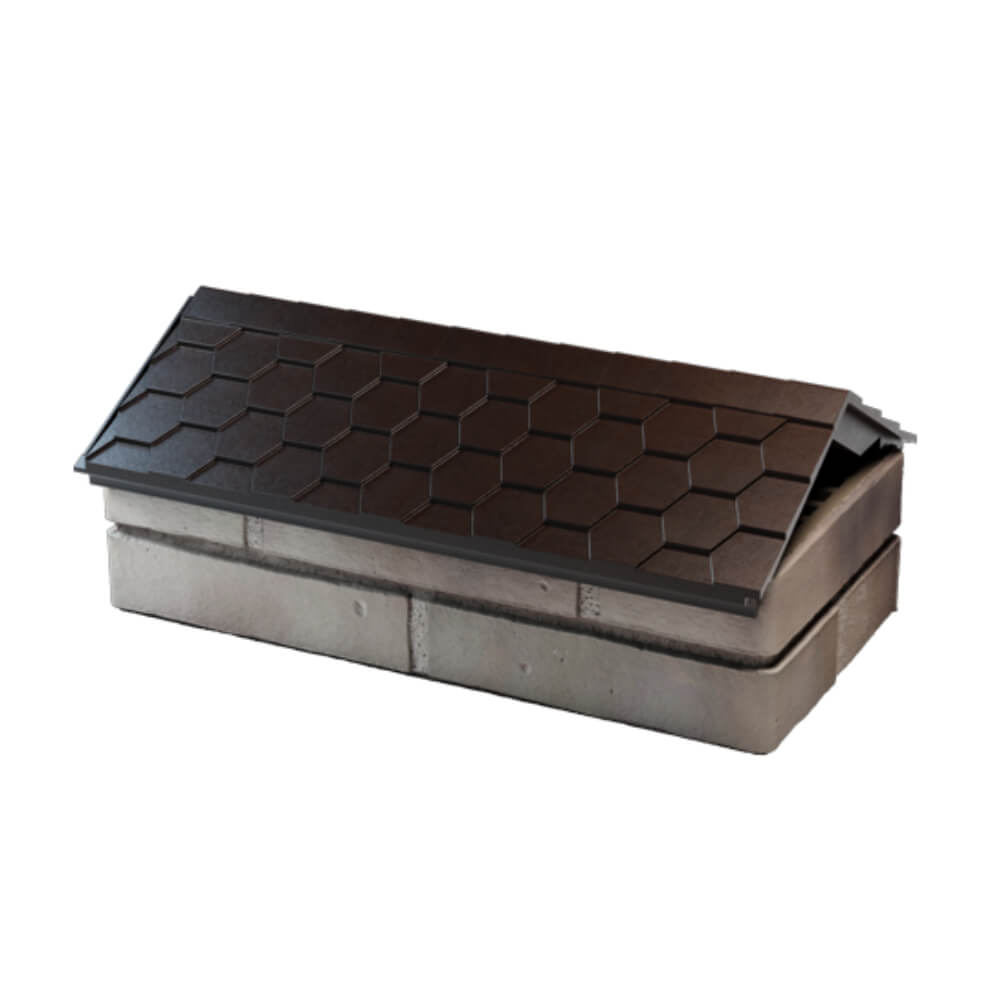 Парапет Zking Эверест Коричневый с посадкой на 1 кирпич (200/225/255мм) в Сочи фото