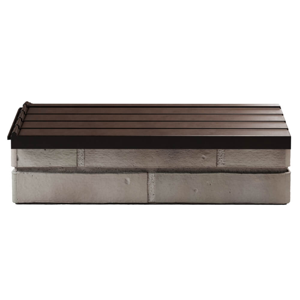 Парапет Zking Бона ХайТек Коричневый с посадкой на 1 кирпич (200/225/255мм) в Сочи фото