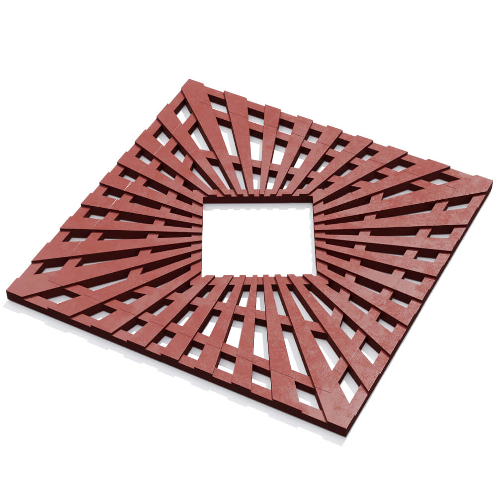 Приствольная решетка для дерева ZKING ATMOSPHERE 1.2х1.2м Красная в Сочи фото