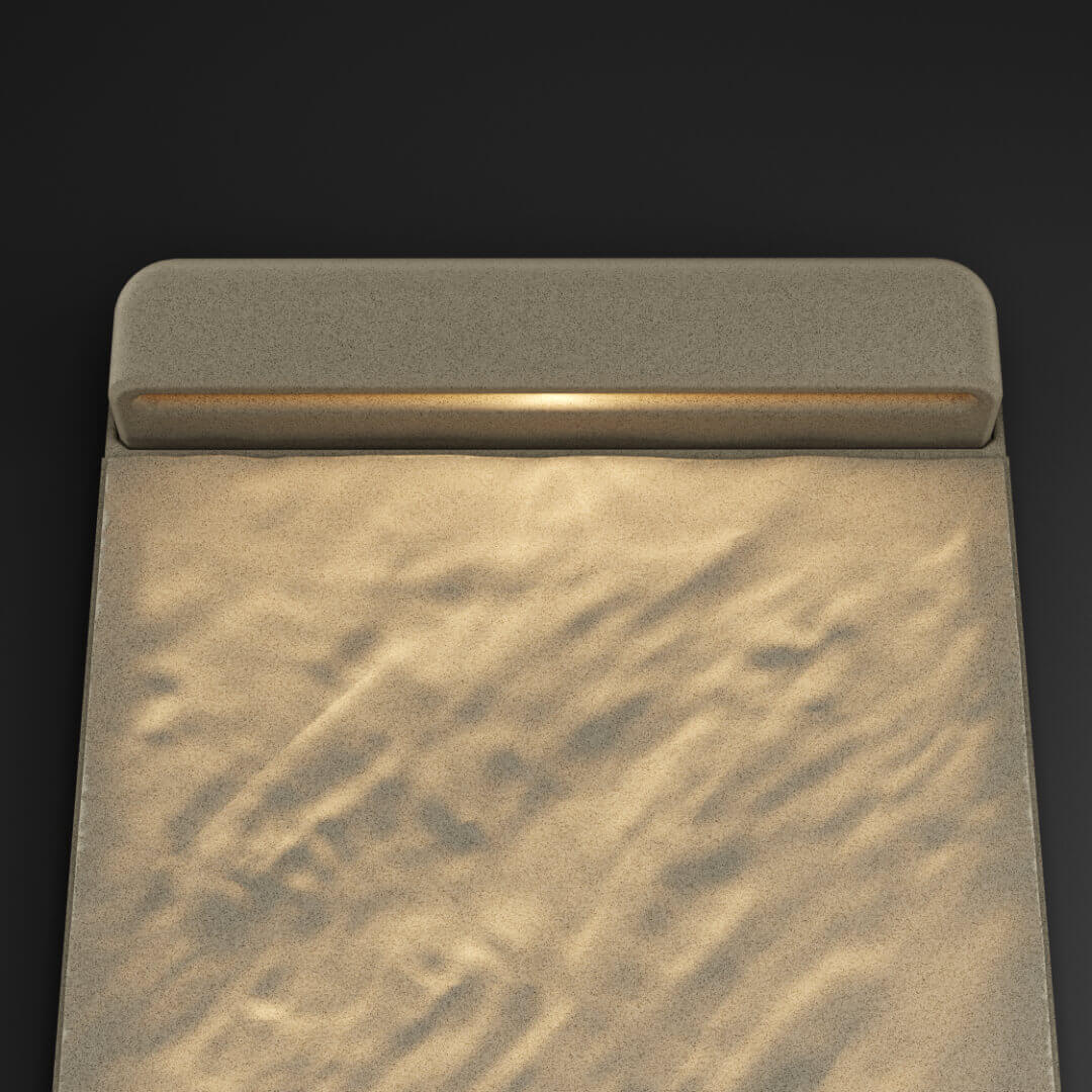 LED Светильник для шаговой плиты STONE Светлая Галька 330х75х98мм в Сочи фото