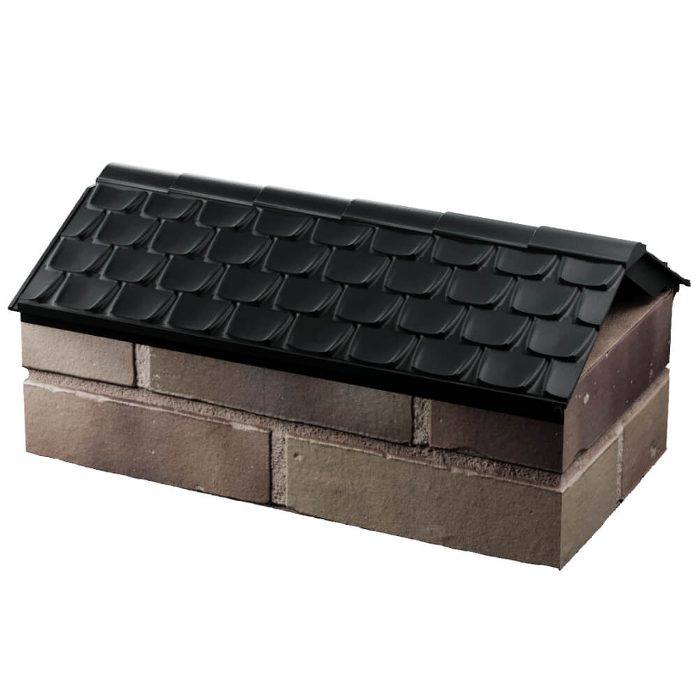 Парапет Zking Эльбрус Черный с посадкой на 1 кирпич (255мм) в Сочи фото