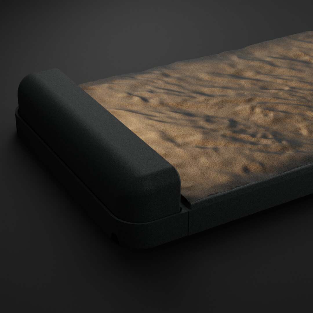 LED Светильник для шаговой плиты STONE Графитовый Серый 330х75х98мм в Сочи фото