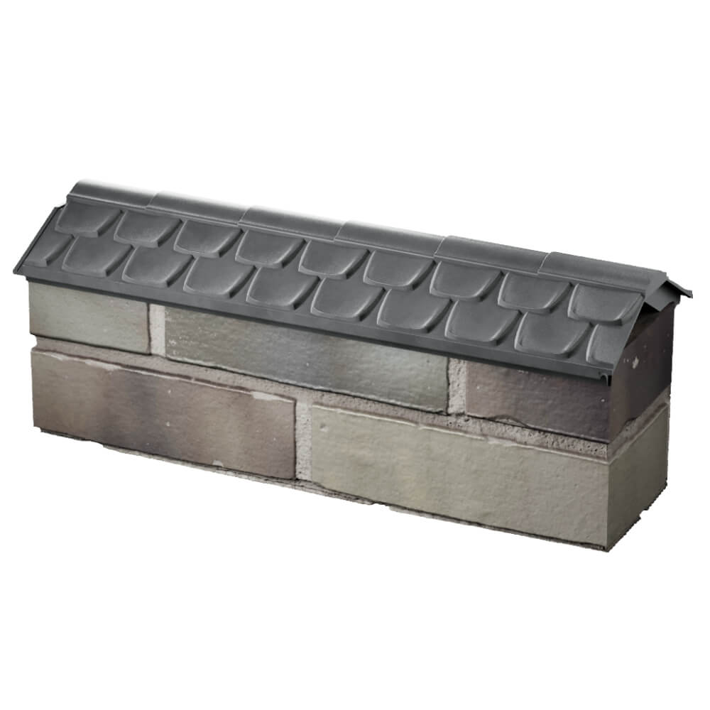 Парапет Zking Эльбрус Серый с посадкой на 0.5 кирпича (130мм) в Сочи фото