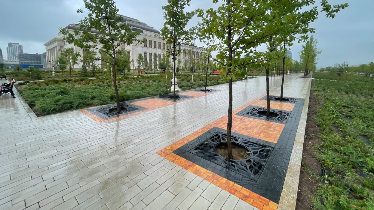 Приствольная решетка для дерева ZKING CRUST 1.2х1.2м Черная в Сочи фото