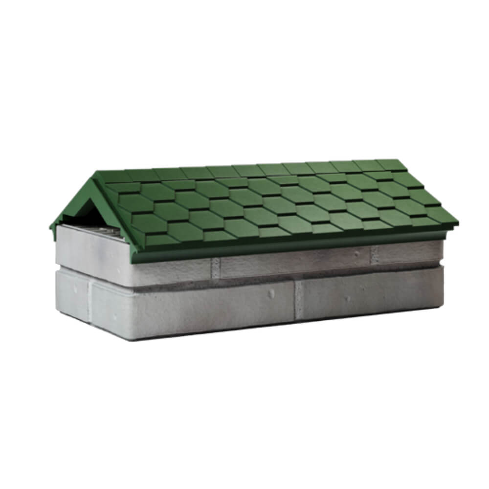 Парапет Zking Эверест Зеленый с посадкой на 1 кирпич (200/225/255мм) Сочи фото