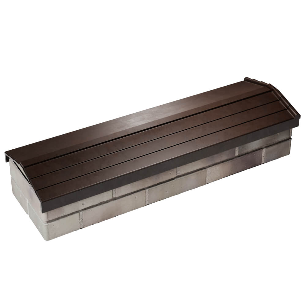 Парапет Zking Бона ХайТек Коричневый посадка на 0.5 кирпича (130мм) в Сочи фото