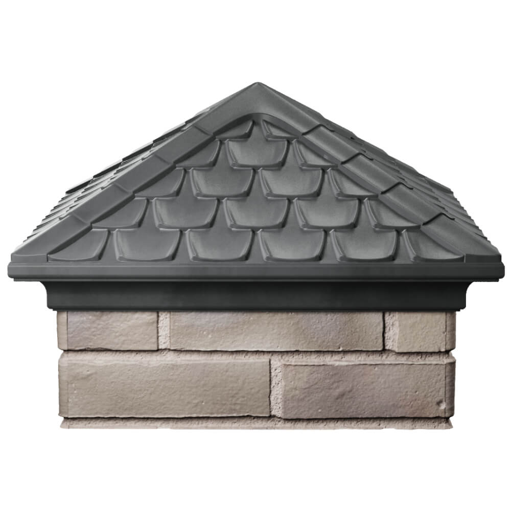 Колпак Zking Эльбрус Серый на столб 1.5х1.5 кирпича (385х385мм) Сочи фото