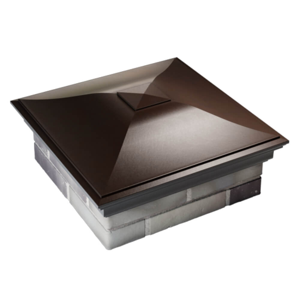 Колпак Zking Монблан Коричневый на столб 2х2 кирпича (515х515мм) Сочи фото