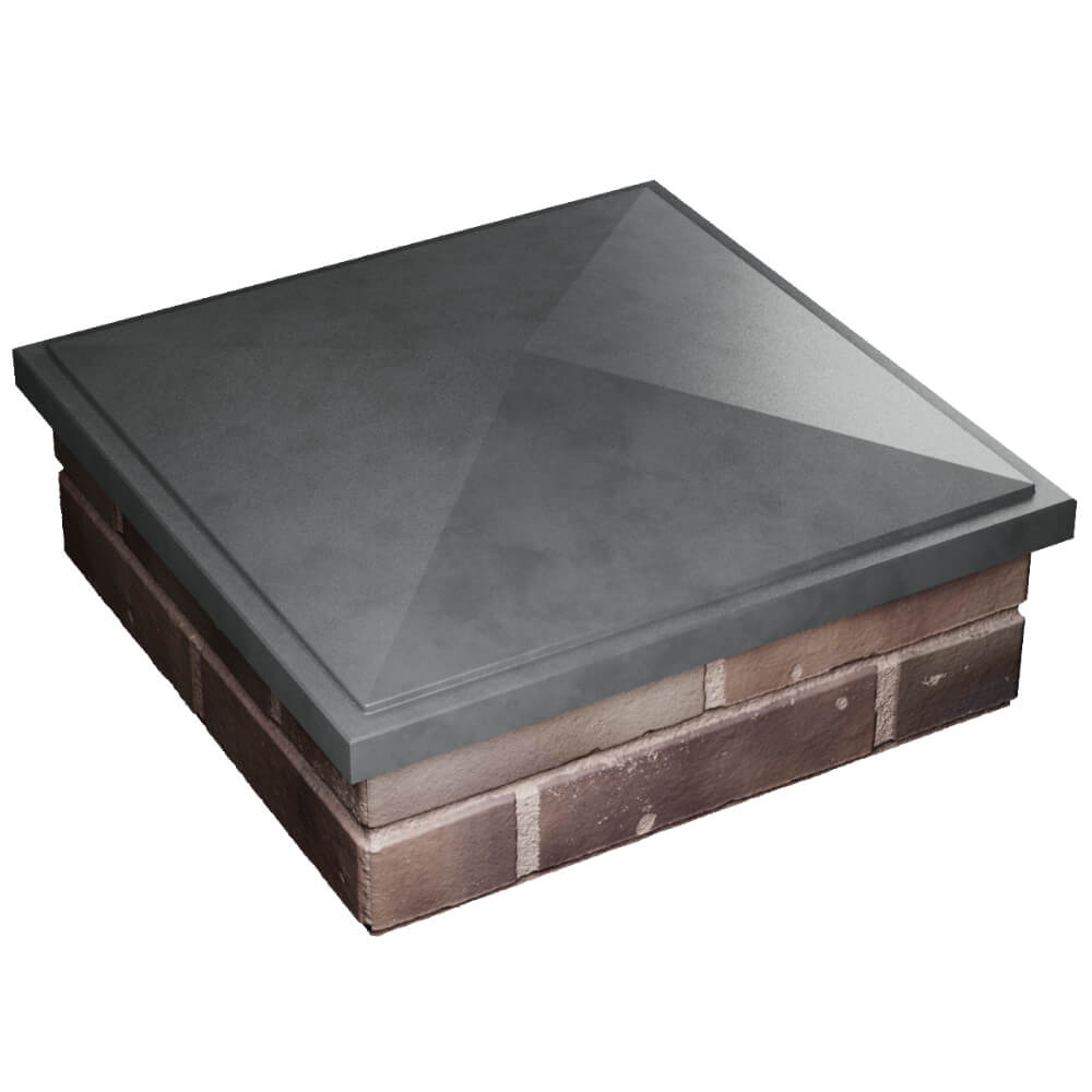 Колпак Zking БонаМоно Серый на столб 2х2 кирпича (515х515, 530х530мм) в Сочи фото