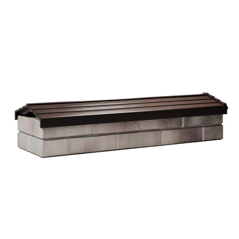 Парапет Zking Бона ХайТек Коричневый посадка на 0.5 кирпича (130мм) Сочи фото