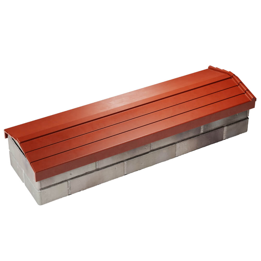 Парапет Zking Бона ХайТек Красный посадка на 0.5 кирпича (130мм) в Сочи фото