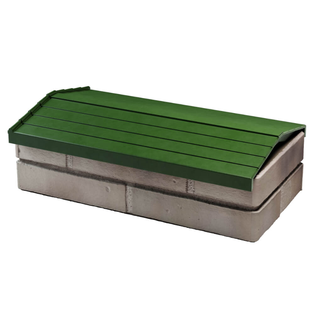 Парапет Zking Бона ХайТек Зеленый с посадкой на 1 кирпич (200/225/255мм) в Сочи фото