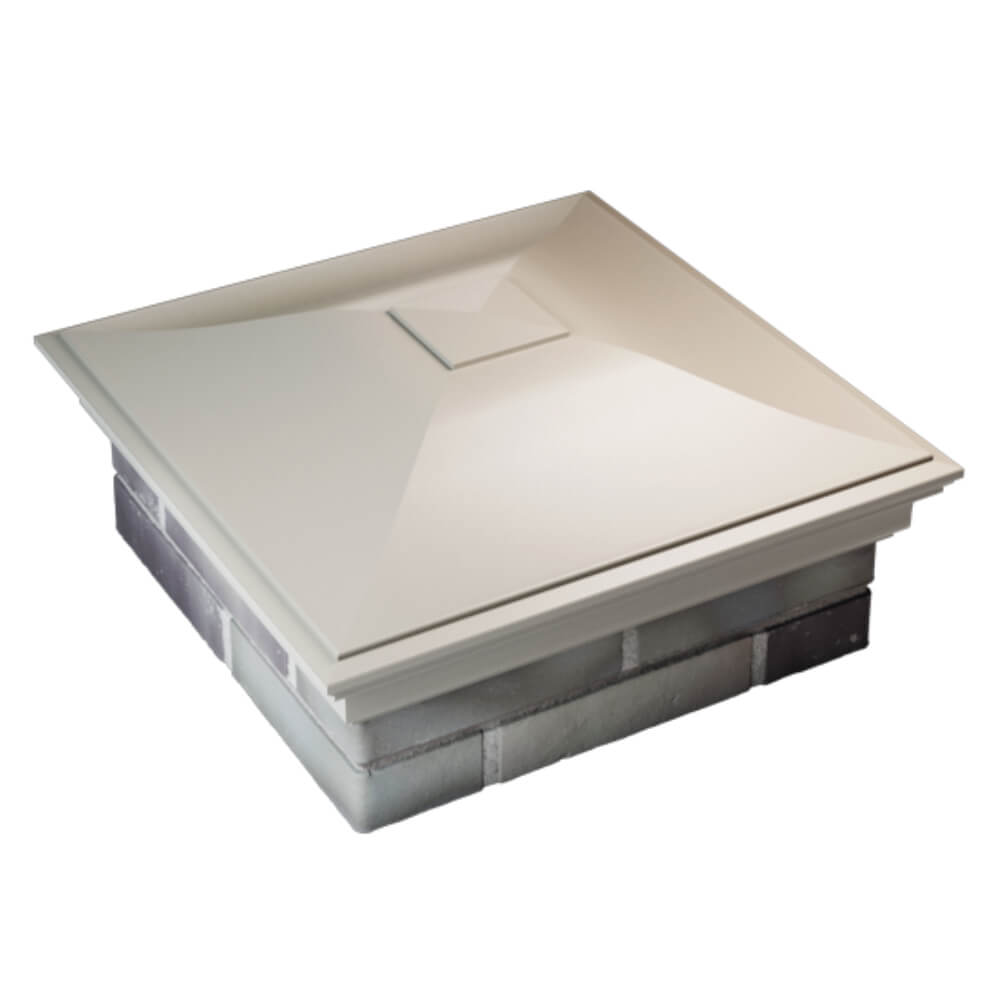 Колпак Zking Монблан Бежевый на столб 2х2 кирпича (515х515мм) Сочи фото