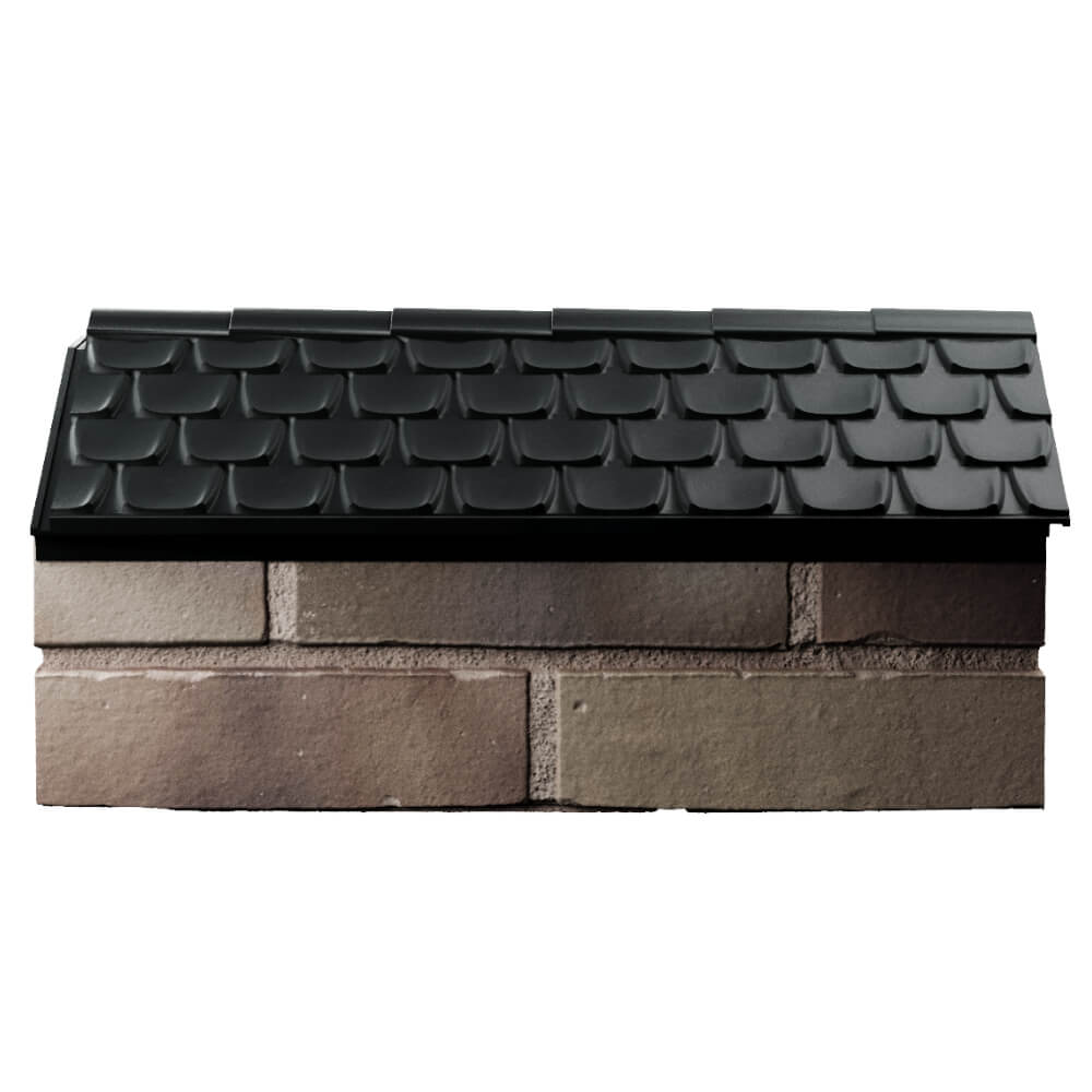 Парапет Zking Эльбрус Черный с посадкой на 1 кирпич (255мм) в Сочи фото