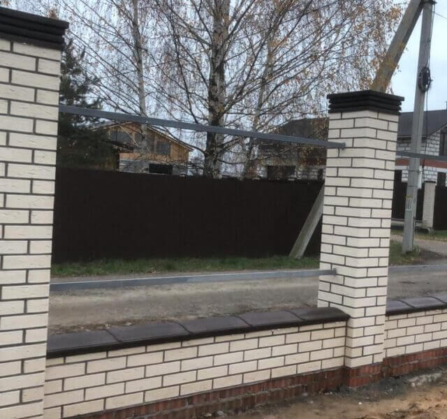 Колпак Zking Бона ХайТек Коричневый на столб 1.5х1.5 кирпича (385х385мм) в Сочи фото