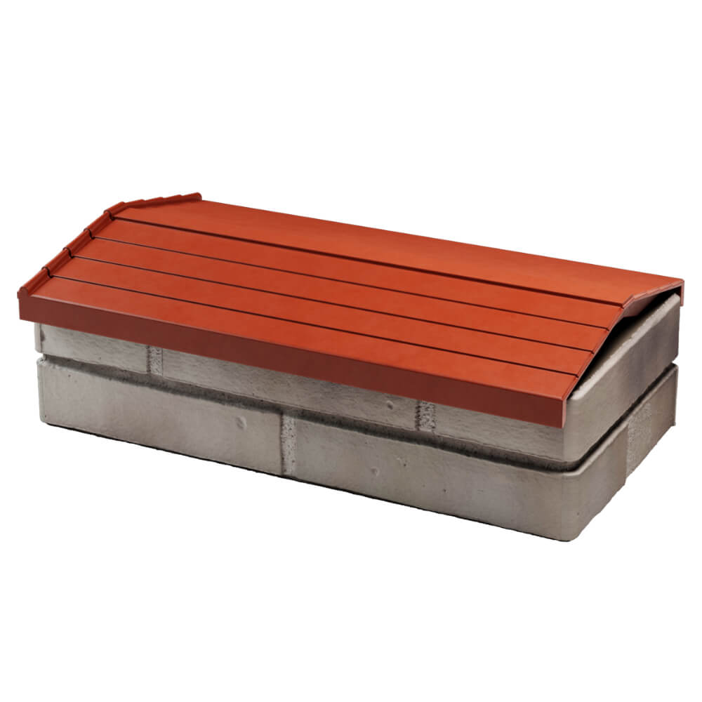 Парапет Zking Бона ХайТек Красный с посадкой на 1 кирпич (200/225/255мм) в Сочи фото