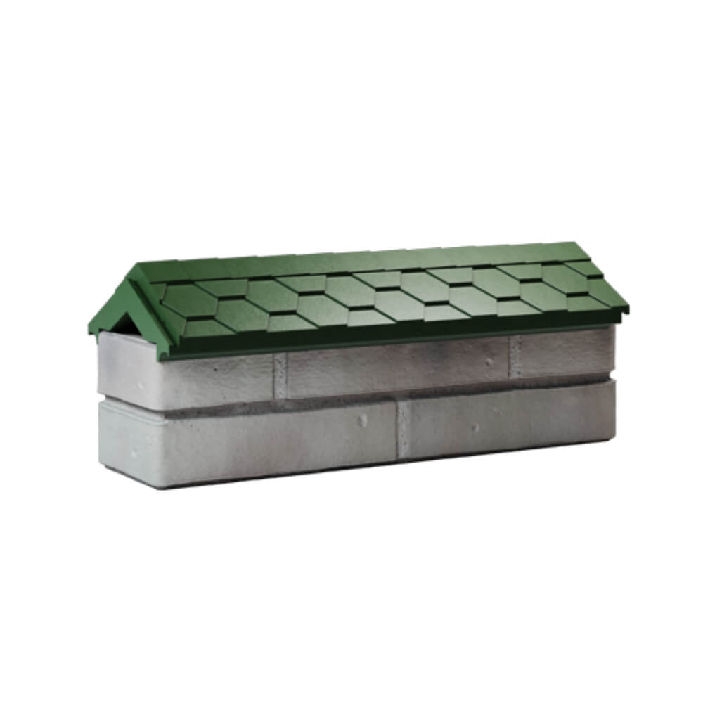 Парапет Zking Эверест Зеленый с посадкой на 0.5 кирпича (130мм) Сочи фото