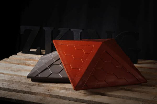 Колпак Zking Эверест Красный на столб 1.5х1.5 кирпича (390х390мм) в Сочи фото